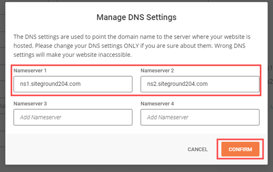 Update Your Domain Name's DNS Settings