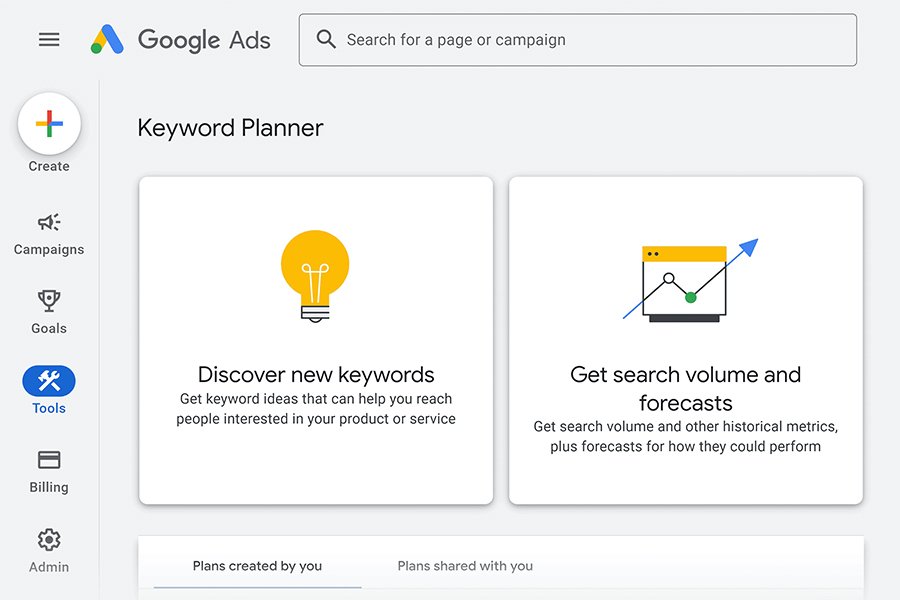 Google Keyword Planner Tool